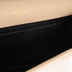 Saint Laurent Envelope Flap Pouch Beige