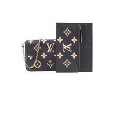 Louis Vuitton Pochette Felice Black Bi-Color