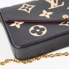 Louis Vuitton Pochette Felice Black Bi-Color