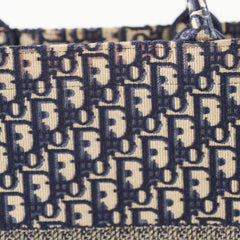 Dior Large Book Tote Navy Oblique