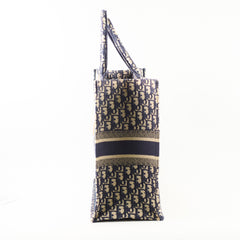 Dior Large Book Tote Navy Oblique