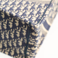 Dior Large Book Tote Navy Oblique