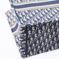 Dior Large Book Tote Navy Oblique