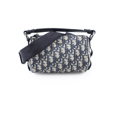 Christian Dior Mini Oblique Jacquard Roller Bag Navy
