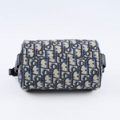 Christian Dior Mini Oblique Jacquard Roller Bag Navy