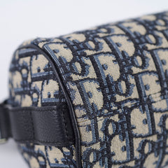 Christian Dior Mini Oblique Jacquard Roller Bag Navy
