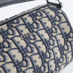 Christian Dior Mini Oblique Jacquard Roller Bag Navy