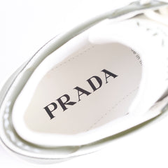 Prada White and Green Downtown Sneakers Mens 6.5