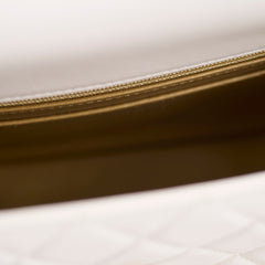 Chanel Mini Rectangular Lambskin Pearl Crush White Microchip