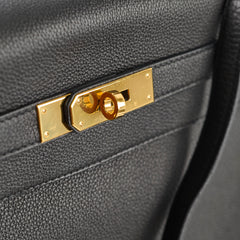 Hermes Kelly 32 Black Togo GHW C Stamp