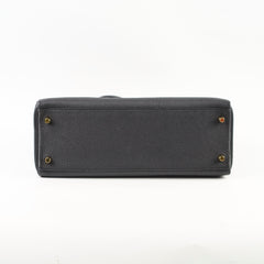 Hermes Kelly 32 Black Togo GHW C Stamp