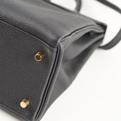Hermes Kelly 32 Black Togo GHW C Stamp