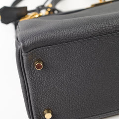 Hermes Kelly 32 Black Togo GHW C Stamp