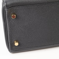 Hermes Kelly 32 Black Togo GHW C Stamp