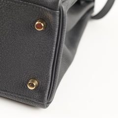 Hermes Kelly 32 Black Togo GHW C Stamp