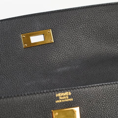 Hermes Kelly 32 Black Togo GHW C Stamp
