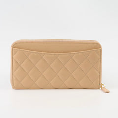 Chanel Long Caviar Beige Wallet
