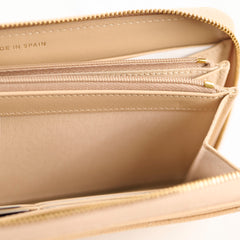 Chanel Long Caviar Beige Wallet