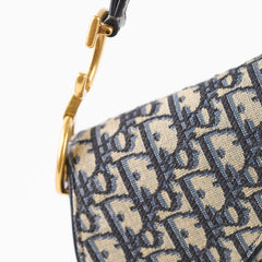 Dior Saddle Medium Oblique Blue