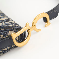 Dior Saddle Medium Oblique Blue