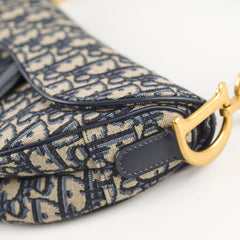 Dior Saddle Medium Oblique Blue
