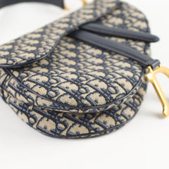 Dior Saddle Medium Oblique Blue