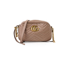 Gucci Marmont Small Camera Pink Beige Bag