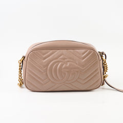 Gucci Marmont Small Camera Pink Beige Bag