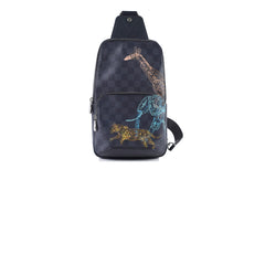 Louis Vuitton Wild Animals Avenue Sling Bag Damier Graphite Microchip