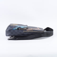 Louis Vuitton Wild Animals Avenue Sling Bag Damier Graphite Microchip