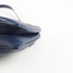 Prada Vitello Daino Phenix Crossbody Bag Navy Blue