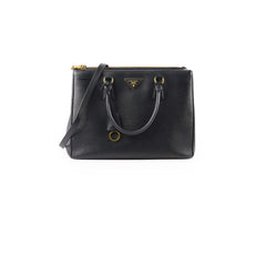 Prada Large Galleria Saffiano Black Tote