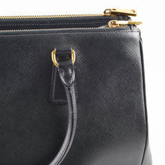 Prada Large Galleria Saffiano Black Tote