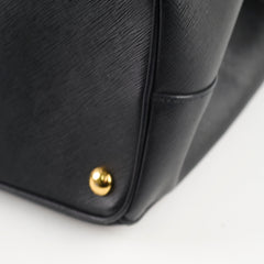 Prada Large Galleria Saffiano Black Tote