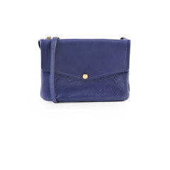 Louis Vuitton Twice Bag Navy Blue Empreinte