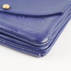 Louis Vuitton Twice Bag Navy Blue Empreinte