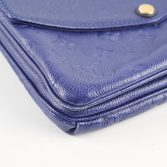 Louis Vuitton Twice Bag Navy Blue Empreinte