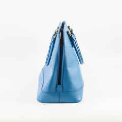 Prada Saffiano Lux Promenade Bag Blue