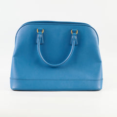 Prada Saffiano Lux Promenade Bag Blue
