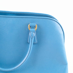 Prada Saffiano Lux Promenade Bag Blue