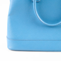 Prada Saffiano Lux Promenade Bag Blue