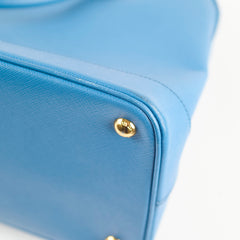 Prada Saffiano Lux Promenade Bag Blue
