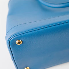 Prada Saffiano Lux Promenade Bag Blue
