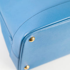 Prada Saffiano Lux Promenade Bag Blue
