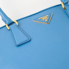Prada Saffiano Lux Promenade Bag Blue