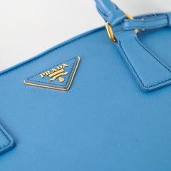 Prada Saffiano Lux Promenade Bag Blue