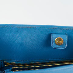 Prada Saffiano Lux Promenade Bag Blue