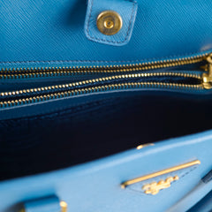 Prada Saffiano Lux Promenade Bag Blue