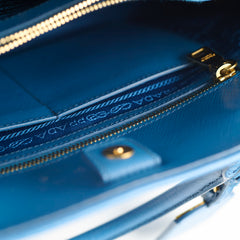 Prada Saffiano Lux Promenade Bag Blue