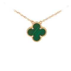 Van Cleef & Arpels Vintage Alhambra Malachite Pendant
